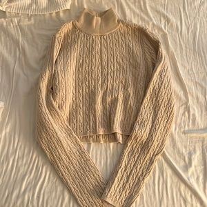 LPA Cream cropped sweater